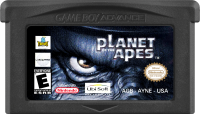 Planet of the Apes GameBoy Advance US box art